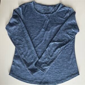 Eddie Bauer Freedry Performance Top Size Medium Long Sleeve Back Keyhole Yoga